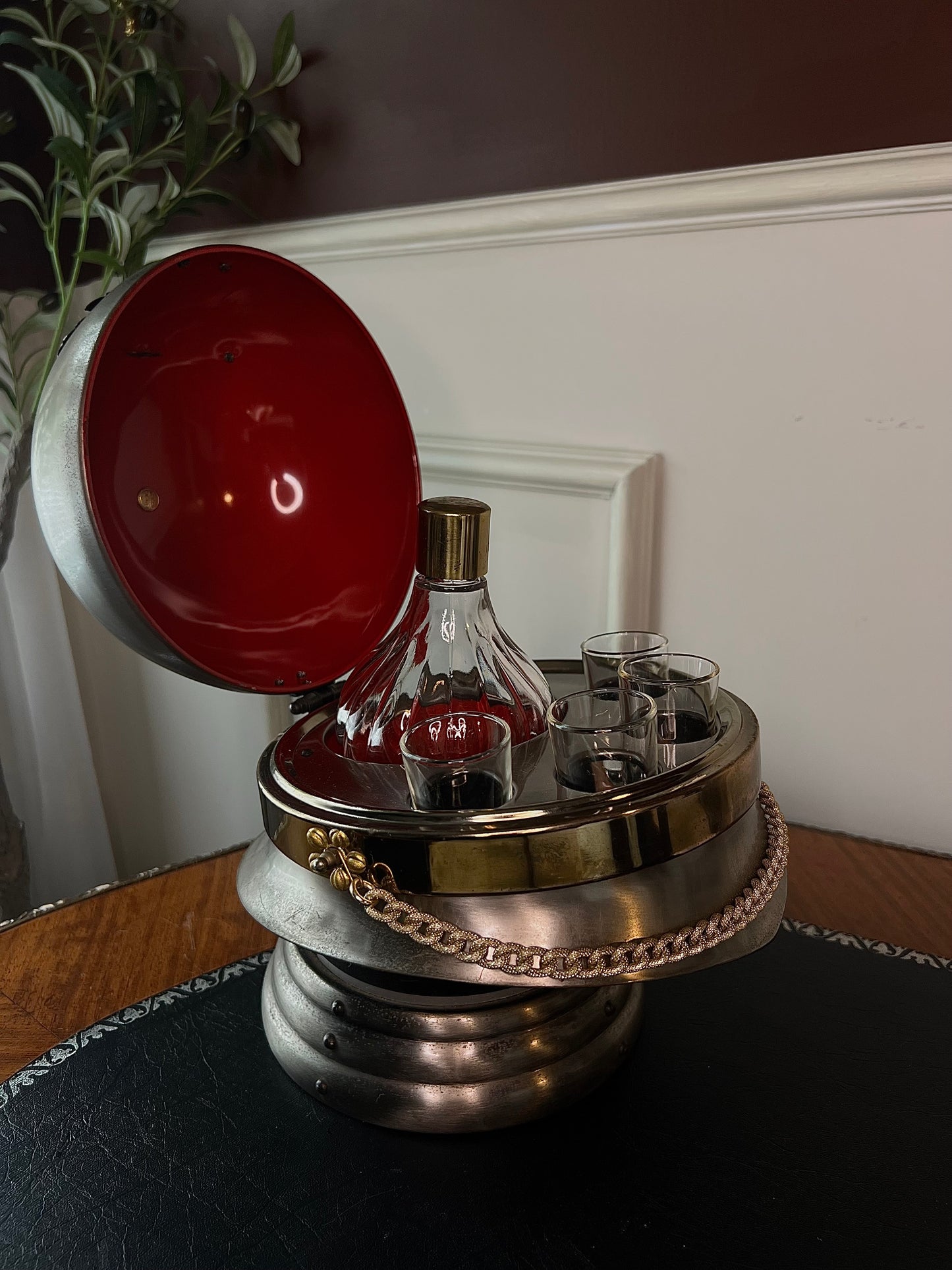 Spiked Helmet Decanter Set