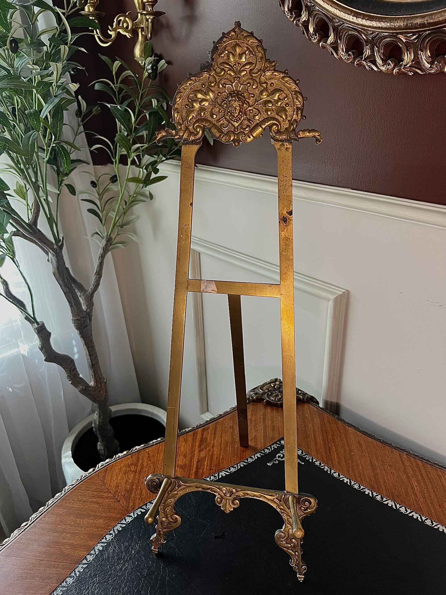 Brass easel