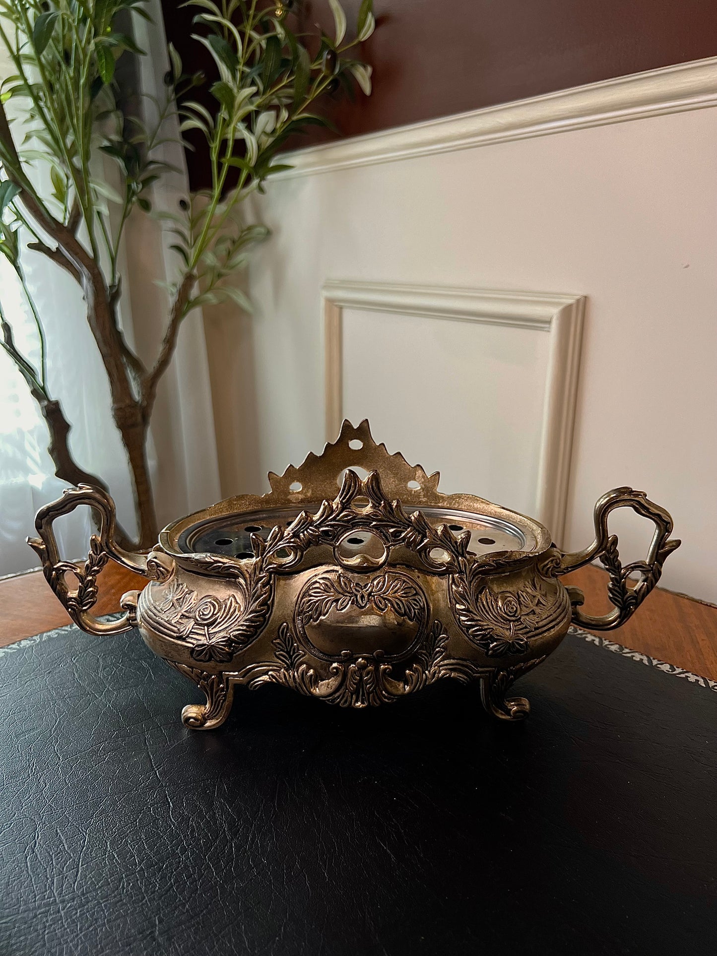 Quadruple Plated Silver Jardiniere