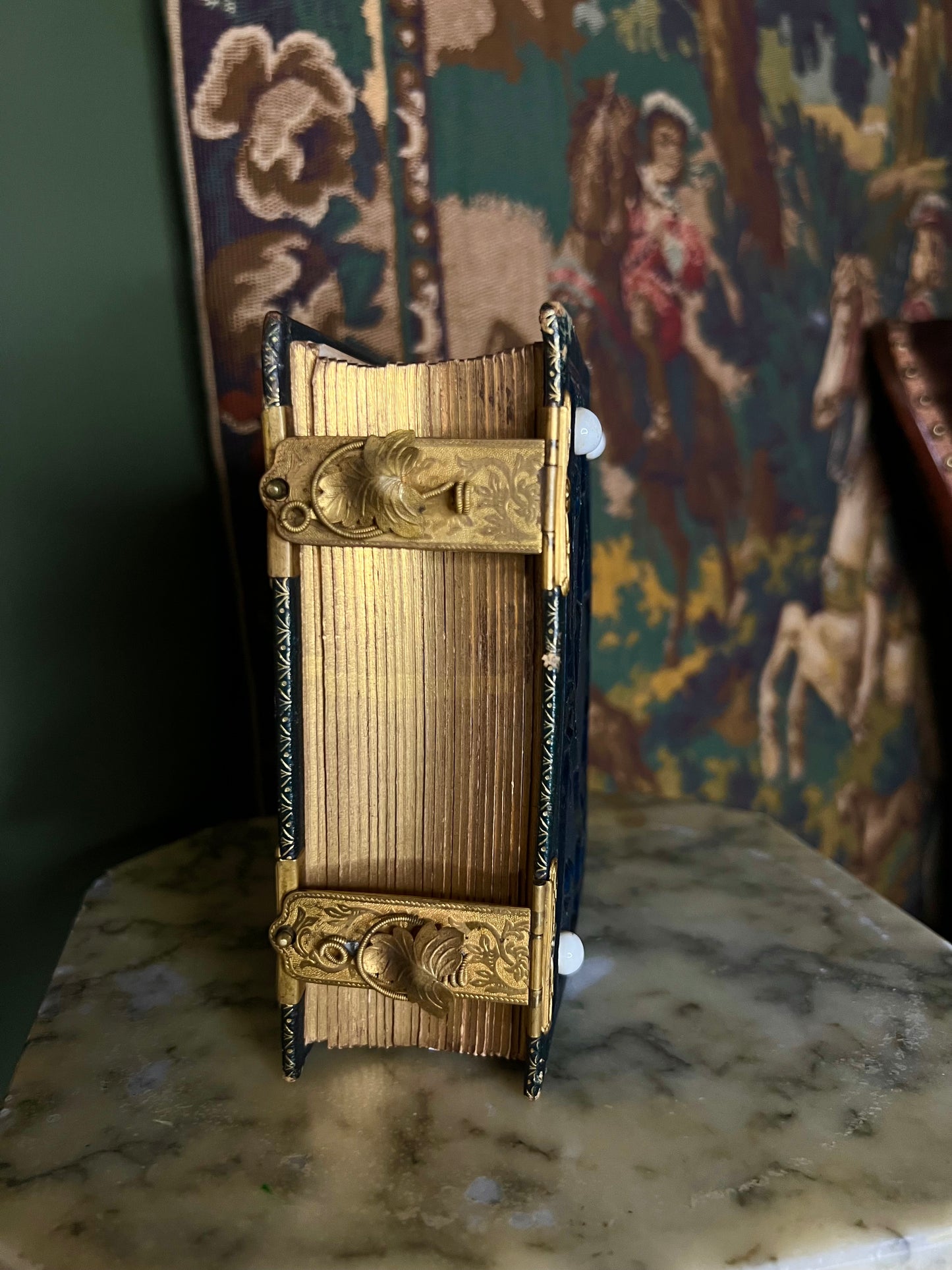 Antique Album with Brass Leaf Hinges