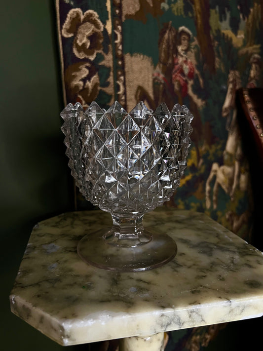Spiked Cut Crystal Bowl