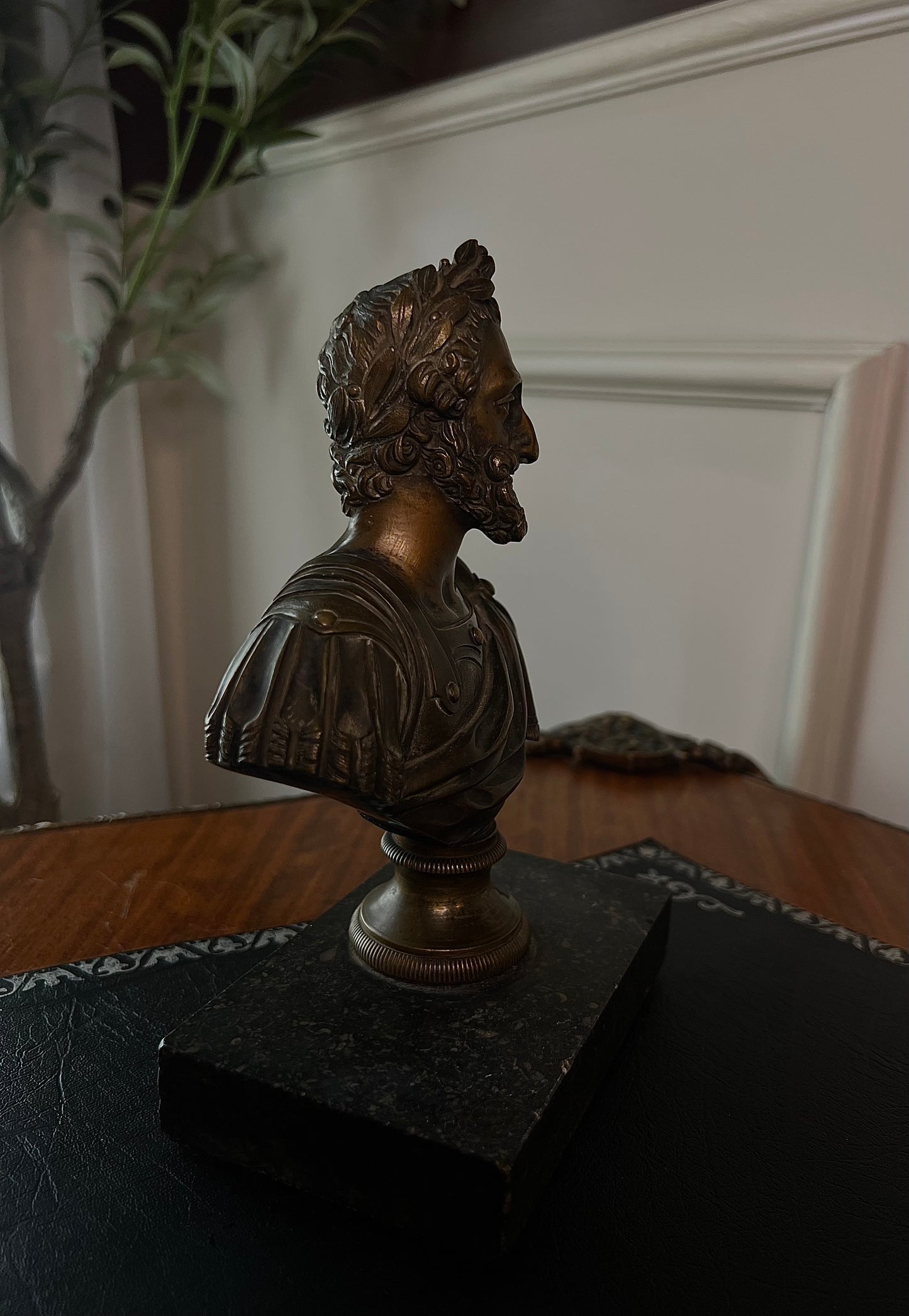 19th Century Bronze and Marble Bust of King Henri IV